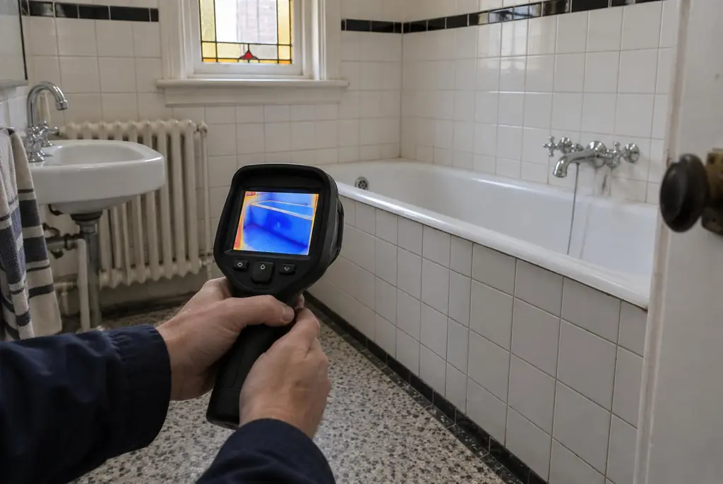 Lekdetectie Nootdorp – onderzoek in een badkamer van een oudere woning