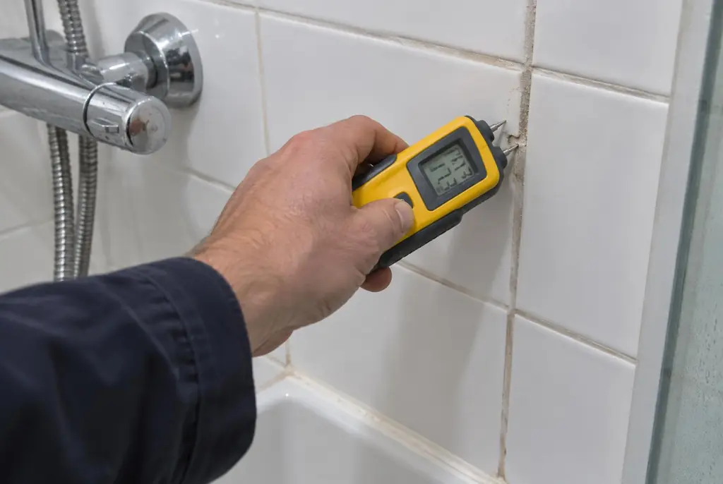 Lekdetectie Nootdorp – vochtmeter op badkamertegels bij de douche